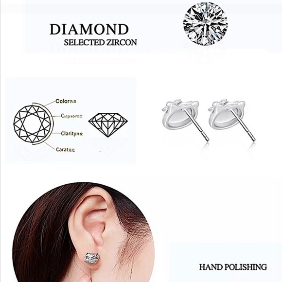 Hello Kitty Sterling Silver Stud Earrings - Picture 7 of 7